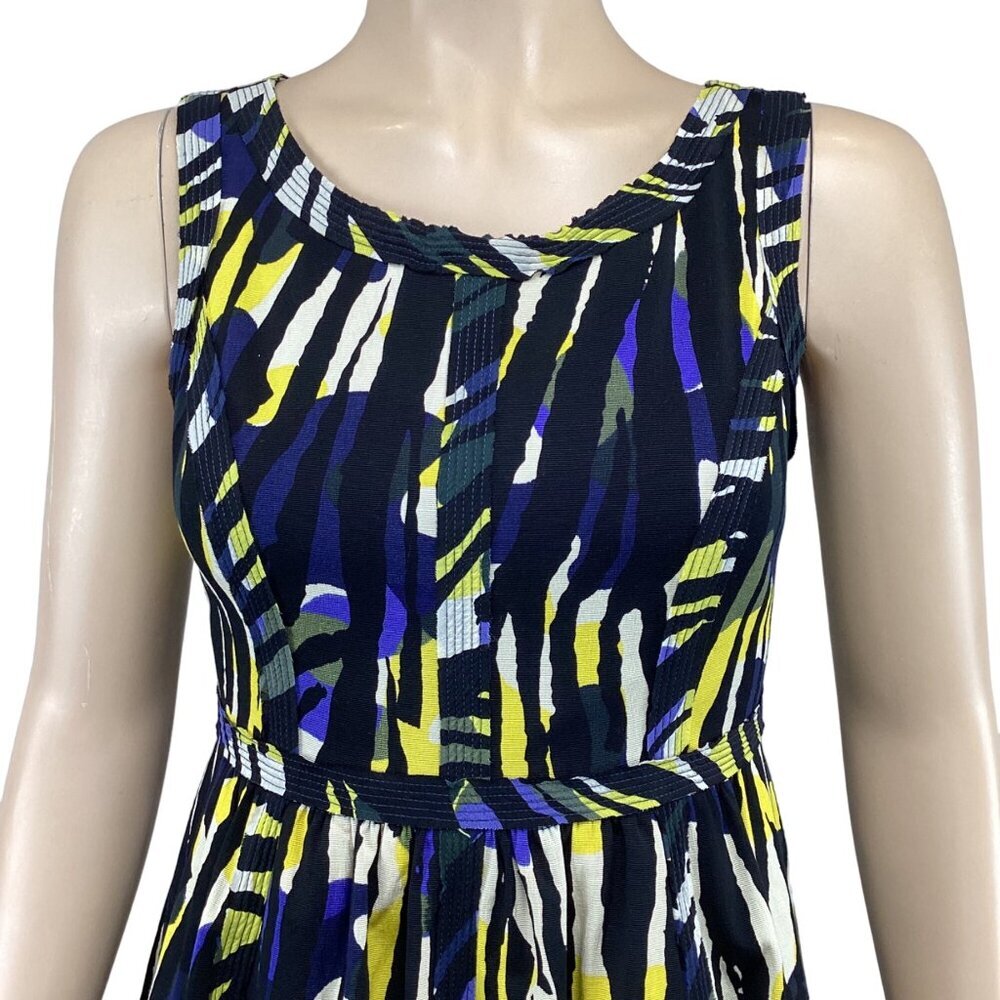 Tracy Reese Modern Camo Print Sleeveless Dress Size 2 Fit and Flare - Picture 7 of 9